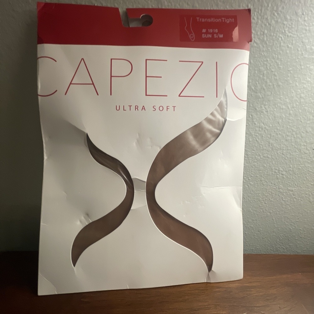 CAPEZIO Ultra Soft Transition Tight‎ #1916 SUN Suntan Fits Size S/M New